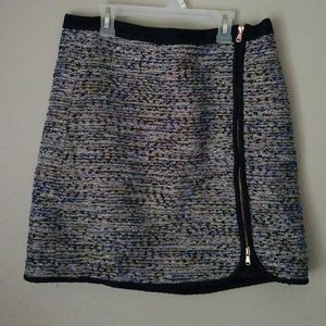 J. Crew tweed navy skirt size 10